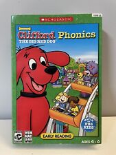 NIP Vintage Clifford Big Red Dog Phonics CD-ROM Game Software Scholastic 2003 picture