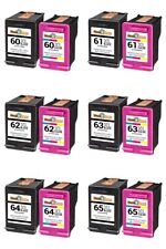 Ink Cartridge Black & Color For HP 61XL 62XL 63XL 64XL 65XL picture
