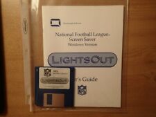Vintage PC Program-NFL SCREEN SAVER-1994 Lights Out-COMPLETE & ORIGINAL-Excellnt picture