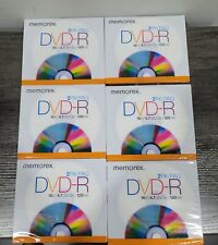 Memorex Lot Of 6 DVD-R 2 Pack Blank Discs - BRAND NEW PACKAGES picture
