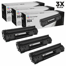 LD Products Compatible HP 36A Black Toner Cartridge Replacement (3-Pack) picture