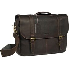 Samsonite Colombian Leather Laptop Flapover Case Brown 45789-1139 picture
