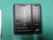 Network LAN Cable Tester Test RJ45 RJ-11 CAT5 UTP Ethernet Tool AMPCOM - Black picture