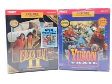 Vtg mecc Oregon Trail II and Yukon Trail CD ROM Computer Video Games NEW  picture