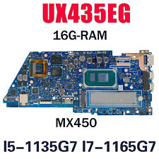 For ASUS ZenBook 14 UX435EAL UX435E UX435EG Motherboard I5-1135G7 16G-RAM MX450 picture