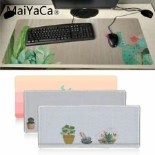 Maiyaca Beautiful Anime Watercolor cactus Durable Desktop Mousepad Super Large picture