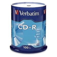 Verbatim 94554 700MB 52x CD-R Disc - Pack of 100 80 Minutes New Sealed picture