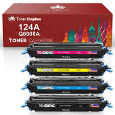 4 Color Toner Combo Set For HP LaserJet 1600 2600 2600n 2605 2605dnt Q6000A 124A picture