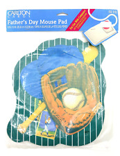 NEW Carlton Cards Vintage Baseball Themed Pitcher & Bat Mouse Pad, 8x9 picture