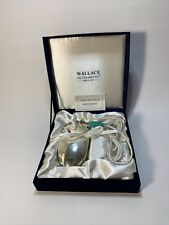 Silversmiths Vintage Engraved WAR Silver Plated 2-Button PS/2 Mouse Velvet Box picture