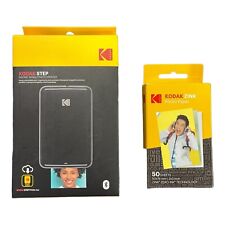 Mini Printer Kodak Step Mobile Instant Photo Printer Portable Zink Black 2x3 -50 picture