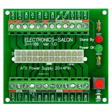 Electronics-Salon 24/20-Pin ATX DC Power Supply Breakout Board Module. picture
