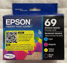 Epson 69 Black Cyan Magenta Yellow Ink Set T069120-BCS Genuine OEM Bulk Package picture