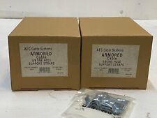 500 Qty of AFC 8020 Armored Cable 3/8 One Hole Support Straps -50 Bags of 10 picture