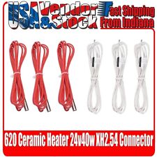 24V 40W 620 Ceramic Cartridge Heater and NTC Thermistor 100K 3950, XH2.54 2 Pin picture