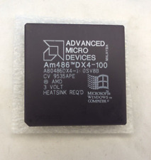 AMD 486 DX4 100 MHz Socket 3 CPU A80486DX4-100 Advanced Micro 100NV8T 100SV16B picture