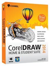 CorelDRAW Home & Student Suite 2014 Corel DRAW /Windows 10 8 8.1 7 Vista 3 Users picture