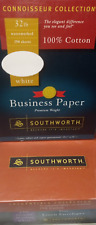 LOT Southworth 100% Cotton Business PAPER & ENVELOPES White 32 lbs. 8-1/2 x 11 picture