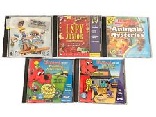 Vintage 2000s Y2K PC CD-ROM Kids Game Lot Clifford iSpy Physics  picture