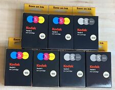 Lot Of 7 Kodak Verite 5 (3) Black & (4) Color Ink Jet Cartridge V50 V55 V640 NEW picture