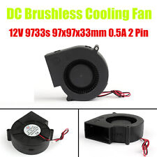 1x DC Brushless Cooling PC Computer Fan 12V 9733s 97x97x33mm 0.5A 2 Pin Wire picture