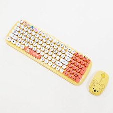 Disney Winnie the Pooh Retro Wireless Keyboard Mouse Set Tracking picture