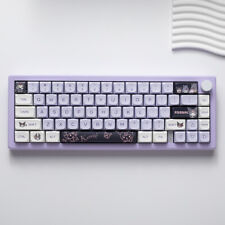 Cute Cartoon Kuromi Purple PBT XDA Height Mechanical Keyboard keys 146keys  picture