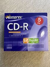 Memorex CD-R 5 Pack Recordable Compact Discs 52x 700MB 80 Min picture