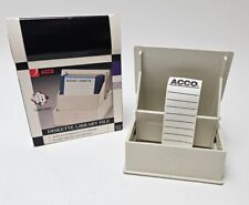Vintage ACCO  3.5” Floppy Disk Library Case Organizer For 10 Diskettes NOS picture