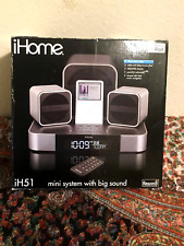 iHome iH51 2.1 Micro System with Dual Alarm Clock Radio for iPod (Silver) picture