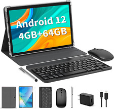 Android Tablet, 10 Inch Android 12 Tablet, 2 in 1 Tablet with Keyboard, Mouse, picture