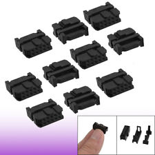 10 x 2.54mm Pitch Female 10 Pins 10P Flat Cable IDC Socket Connector Black picture