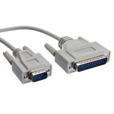 6ft Serial Cable, UL, DB9 Male to DB25 Male, RS232  10D1-02106 picture