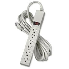 Fellowes Mfg. Co. FEL99000 6 Outlet Power Strip- 4ft. Long Cord- 15 amp- Plat... picture