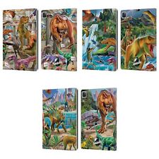 OFFICIAL P.D. MORENO DINOSAUR SCENE LEATHER BOOK WALLET CASE FOR APPLE iPAD picture