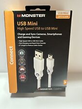 Monster High Speed USB to USB Mini Charging Cable (camera, phone, etc) NIB picture