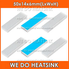 50x14x6mm Silver Heatsink Cooler Radiator With Thermal Double Sided Adhesive Pad picture