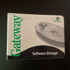Original Vintage GATEWAY Computer Software Storage Binder CD Holder picture