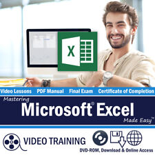Learn Microsoft EXCEL 2016 & 2013 Training Tutorial DVD-ROM Course 10 Hours picture