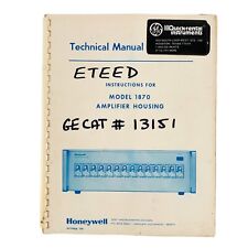 VTG 1977 Honeywell Model 1870 Technical Manual for Amplifier Housing picture