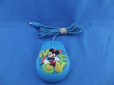 Vintage WWL Disney 3D Rubber Mickey Mouse Wired Computer Mouse Blue  Model 2238 picture