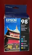 02-2017 GENUINE Epson 98 Ink T098120-BCS (T0981-T0983-T0986 ARTISAN 700 710 725  picture