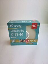 Memorex LightScribe CD-R Recordable Media 52x 700mb 80min 10 pack LightScribe picture