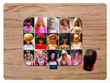 VINTAGE BARBIE DOLLS CUSTOM MOUSE PAD MAT HOME SCHOOL OFFICE GIFT picture