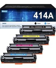 HALLOLUX 414A Toner Cartridges 4 Pack (with Chip) Compatible Replacement for HP picture