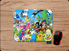 ADVENTURE TIME CHARACTER COLLAGE INSPIRED ART CUSTOM PC MOUSE PAD DESK MAT GIFT picture