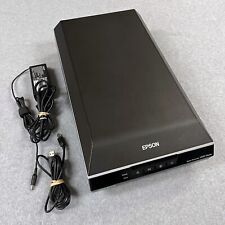 Epson Perfection V550 Photo Color Scanner 6400 dpi Black Unit W/Power Cord WORKS picture