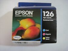 2024 3pk NEW SEAL GENUINE Epson 126 Cyan Yellow Magenta HY Ink Set  picture