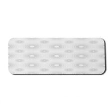 Ambesonne Grey Details Rectangle Non-Slip Mousepad, 31
