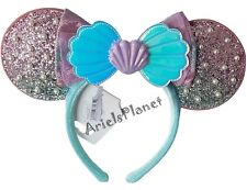2023 Disney Parks Ariel Little Mermaid Seashell Pearl Minnie Ears Headband New picture